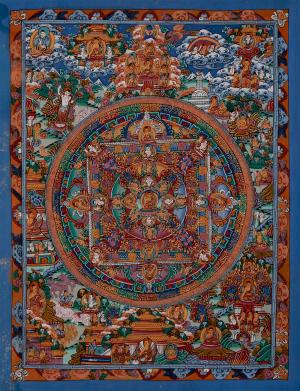 Original Handcrafted Buddha Mandala Thangka | Religious and Spiritual